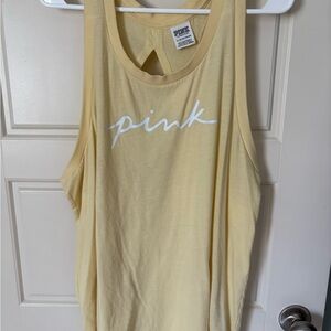 PINK Victoria's Secret Yellow Tank Top